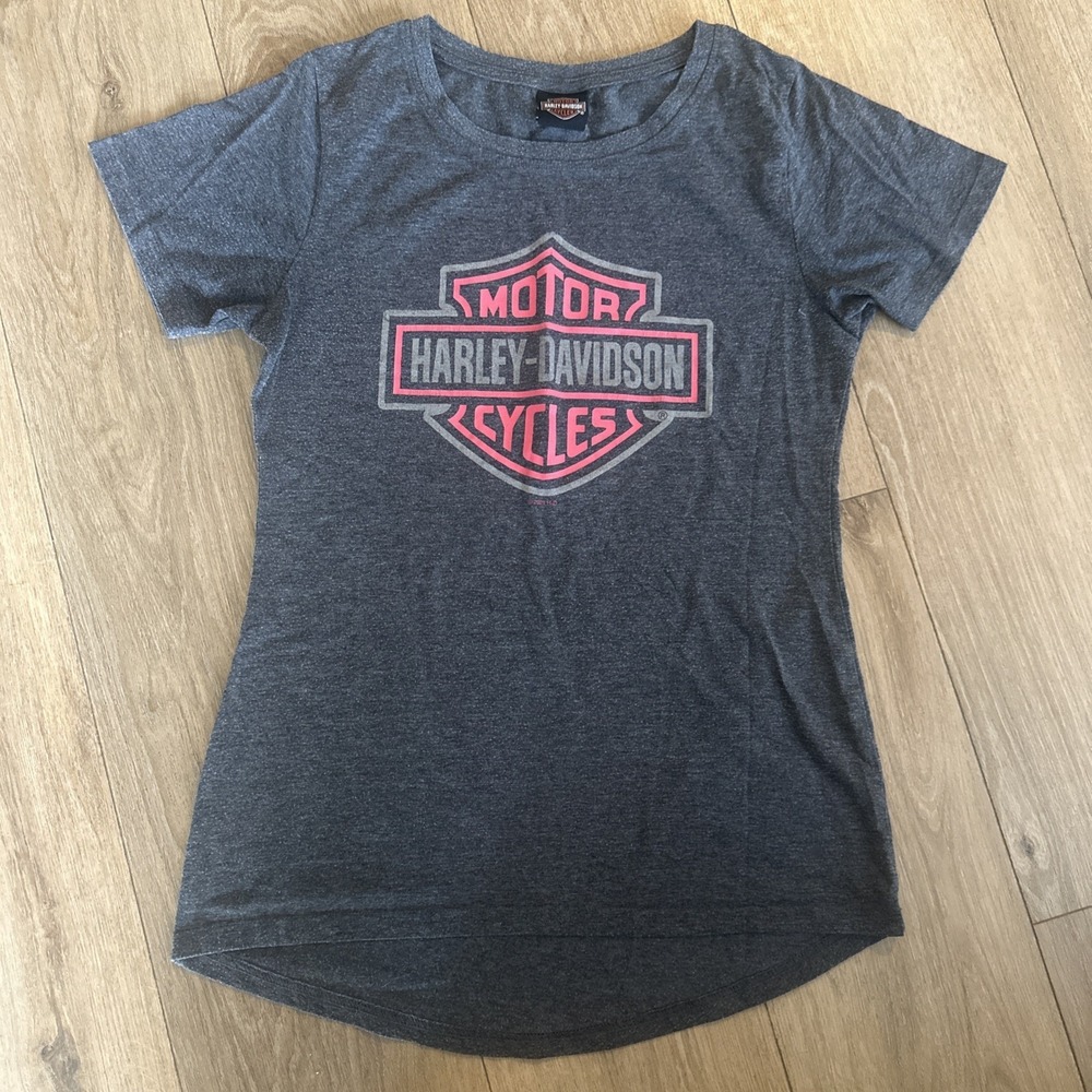 Harley Davidson Women's Gray 2021 Small Short Slv Soft Tee Mesa, AZ Glitter